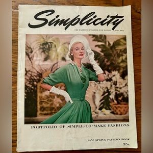 Vintage Sewing/ Simplicity Pattern Book Magazine May 1953